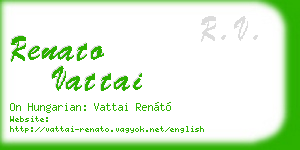 renato vattai business card